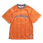 HELLRAZOR Arch Logo Football Jersey - Dark Orange