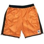 HELLRAZOR Chain Striped Basketball Shorts - Dark Orange