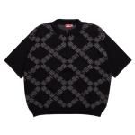 <img class='new_mark_img1' src='https://img.shop-pro.jp/img/new/icons5.gif' style='border:none;display:inline;margin:0px;padding:0px;width:auto;' />HELLRAZOR Hr Corps Knitted Polo Shirt - Black