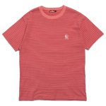 HELLRAZOR Mini Logo Striped Shirt - Red