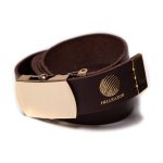 <img class='new_mark_img1' src='https://img.shop-pro.jp/img/new/icons5.gif' style='border:none;display:inline;margin:0px;padding:0px;width:auto;' />HELLRAZOR Logo Leather Belt with Box- Brown