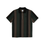 POLAR SKATE CO. Jacques Polo Shirt - Black / Salmon