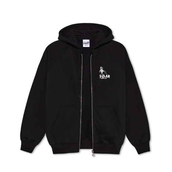 Polar Skate Co Default Zip Hoodie フルジップ パーカー POLAR SKATE CO. Default Zip Hoodie - Black - Waveystore