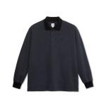 POLAR SKATE CO. Polo Ls Shirt - Black Grey