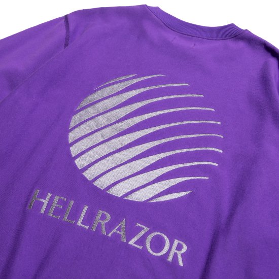 HELLRAZOR EMB Crewneck - Purple - Waveystore
