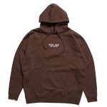 HOTEL BLUE Embroidered Logo Hoody - Brown