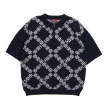 <img class='new_mark_img1' src='https://img.shop-pro.jp/img/new/icons5.gif' style='border:none;display:inline;margin:0px;padding:0px;width:auto;' />HELLRAZOR H Chain Polo Knit - Navy