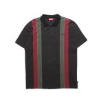 HELLRAZOR Double Striped Polo Shirt - Black