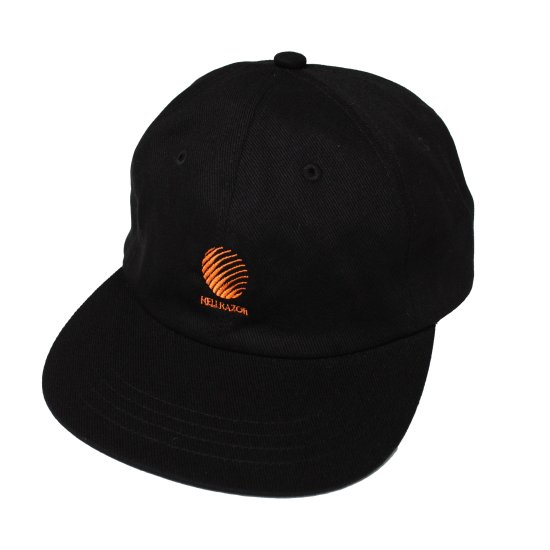 HELLRAZOR Twill Logo 6panel Cap - Black/Orange - Waveystore