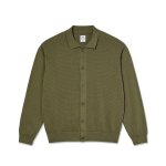 <img class='new_mark_img1' src='https://img.shop-pro.jp/img/new/icons5.gif' style='border:none;display:inline;margin:0px;padding:0px;width:auto;' />POLAR SKATE CO. Miles Cardigan - Olive