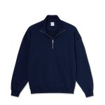 POLAR SKATE CO.Frank Half Zip Sweatshirt  - Dark Blue
