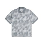 POLAR SKATE CO. Surf Polo Shirt / Scribble - Silver