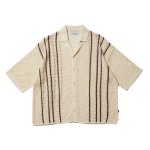 EVISEN Stripe Crochet Shirt - White