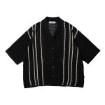 EVISEN Stripe Crochet Shirt - Black