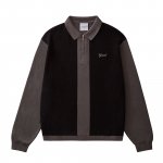 <img class='new_mark_img1' src='https://img.shop-pro.jp/img/new/icons5.gif' style='border:none;display:inline;margin:0px;padding:0px;width:auto;' />GRAND COLLECTION Knit Quarter Zip Sweater - Black/Grey