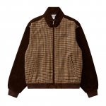 GRAND COLLECTION Wool Panel Corduroy Jacket- Brown