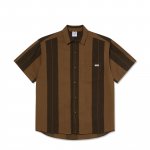 <img class='new_mark_img1' src='https://img.shop-pro.jp/img/new/icons5.gif' style='border:none;display:inline;margin:0px;padding:0px;width:auto;' />POLAR SKATE CO. Mitchell Shirt Block Stripe - Brown