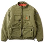 <img class='new_mark_img1' src='https://img.shop-pro.jp/img/new/icons5.gif' style='border:none;display:inline;margin:0px;padding:0px;width:auto;' />HELLRAZOR Reversible Army Cargo Puff Jacket - Army Green