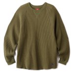 HELLRAZOR Waffle L/S Raglan Shirt - Olive