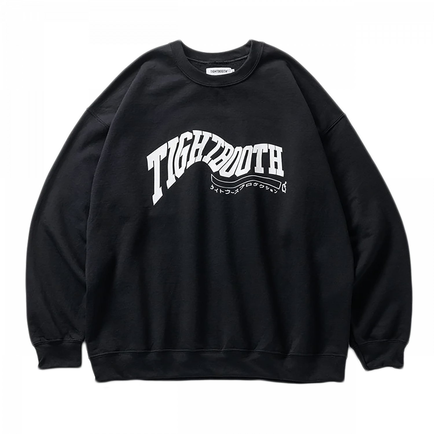 TBPR Acid Logo Crew Sweat Shirt - Black - Waveystore TBPR Acid Logo Crew Sweat Shirt - Black - Waveystore