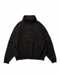 EVISEN Snap Button Stand Sweat Top - Black