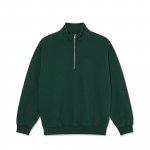 <img class='new_mark_img1' src='https://img.shop-pro.jp/img/new/icons5.gif' style='border:none;display:inline;margin:0px;padding:0px;width:auto;' />POLAR SKATE CO.Frankie Half Zip Sweater - Dark Emerald