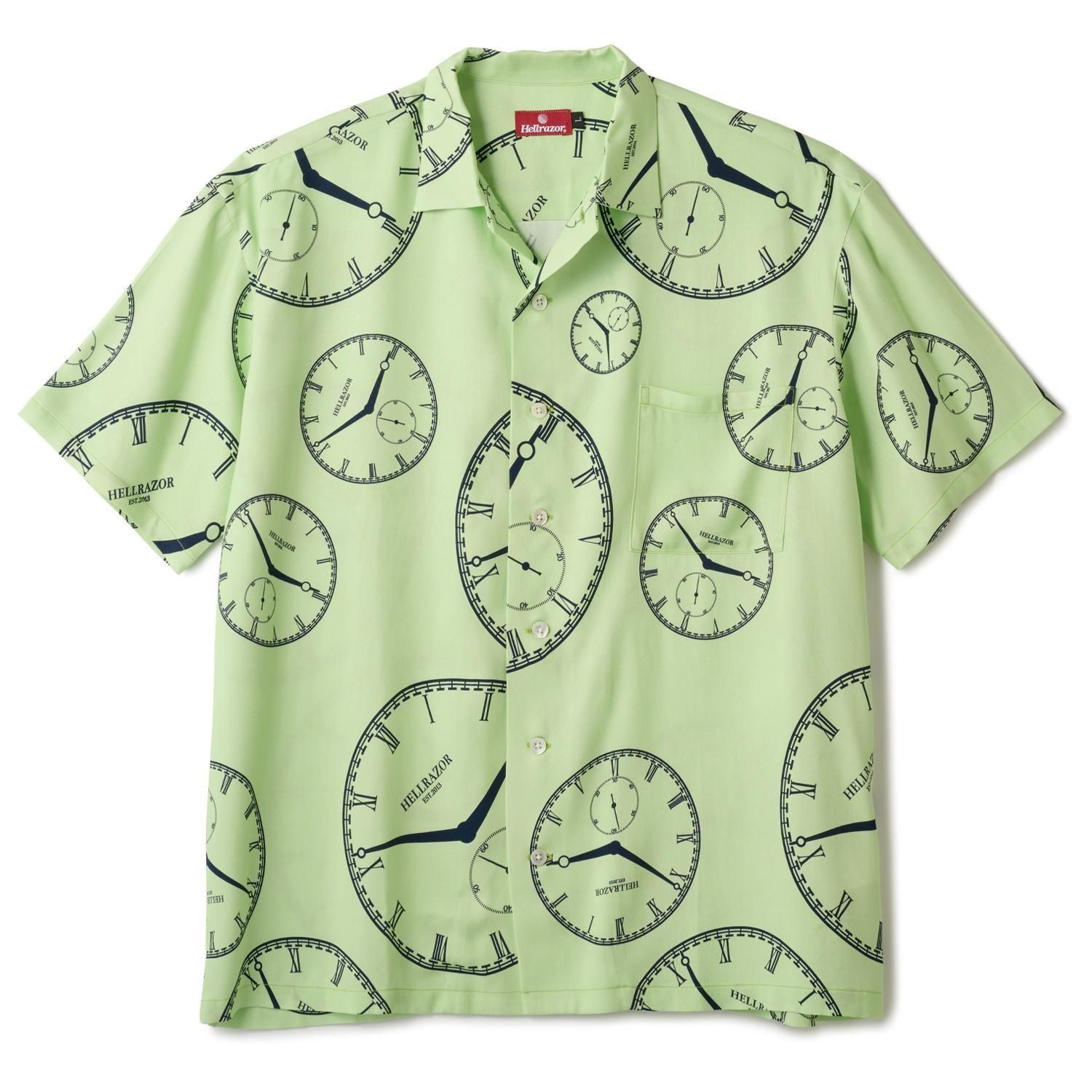 ラリマー HELLRAZOR Clock Work Shirt - Lime Green - Waveystore