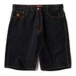 HELLRAZOR Baggie Denim Shorts  - One Wash Black