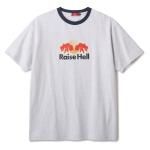 HELLRAZOR Raise Hell Ringer Shirt - Ash/Navy