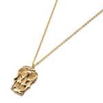 HELLRAZOR Skull1951 Necklace - Brass Gold
