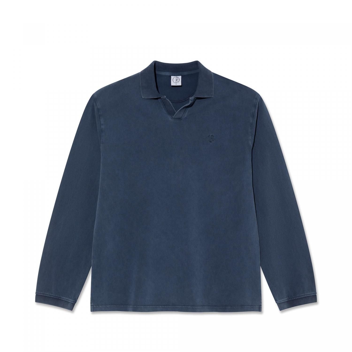 POLAR SKATE CO . Serge Polo LS Shirt - Blue - Waveystore