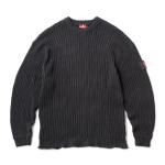 <img class='new_mark_img1' src='https://img.shop-pro.jp/img/new/icons5.gif' style='border:none;display:inline;margin:0px;padding:0px;width:auto;' />HELLRAZOR Big Rib Crew Knit - Black