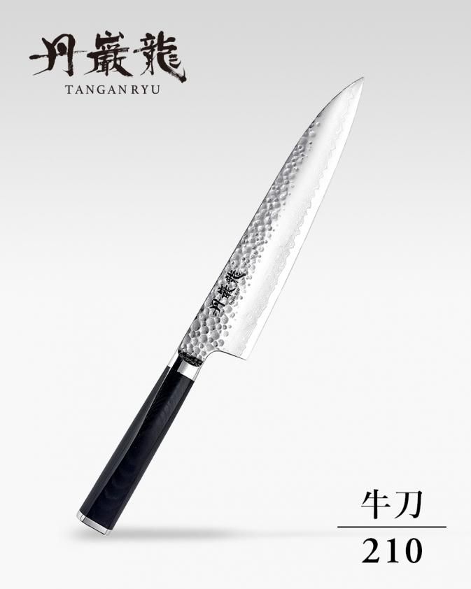 丹巌龍プレミアム マイカルタ柄 牛刀 210mm - 龍泉刃物 公式オンラインショップ | Ryusen Online Store