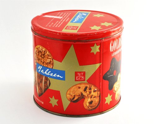 ドイツ　ティン缶＜星のクッキー・赤＞ - シトラスペーパー・オンラインショップ