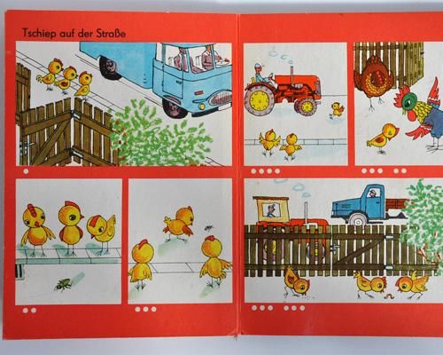 東ドイツのボードブック絵本＜PIEPS,PIEP UND TSCHIEP
