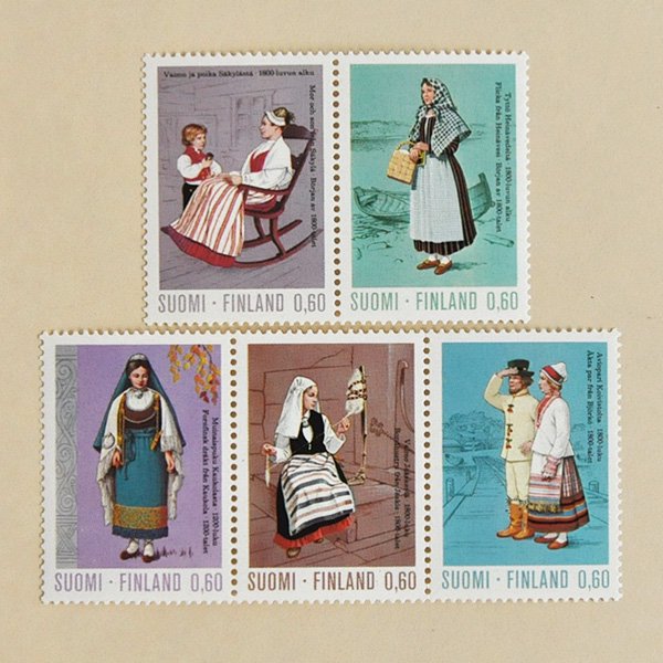 フィンランドの切手＜民族衣装・1973年＞ シトラスペーパー・オンラインショップ