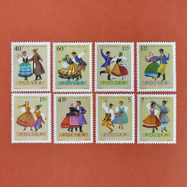 外国切手6枚（ポーランド：絵画切手） - コレクション