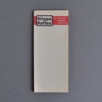 ドイツ　広告付きメモ用紙＜Klipps Kaffee ・B＞