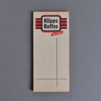 ドイツ　広告付きメモ用紙＜Klipps Kaffee ・A＞