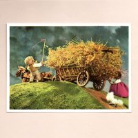 イジー・トゥルンカのポストカード ＜麦の穂を運ぶ・B＞