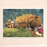 イジー・トゥルンカのポストカード ＜麦の穂を運ぶ・A＞