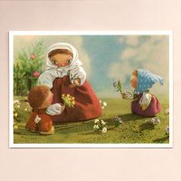 イジー・トゥルンカのポストカード ＜お母さんと子供たち・A＞