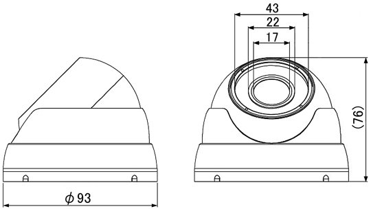 MTD-W308AHD マザーツール フルハイビジョン高画質防水ドーム型AHDカメラ