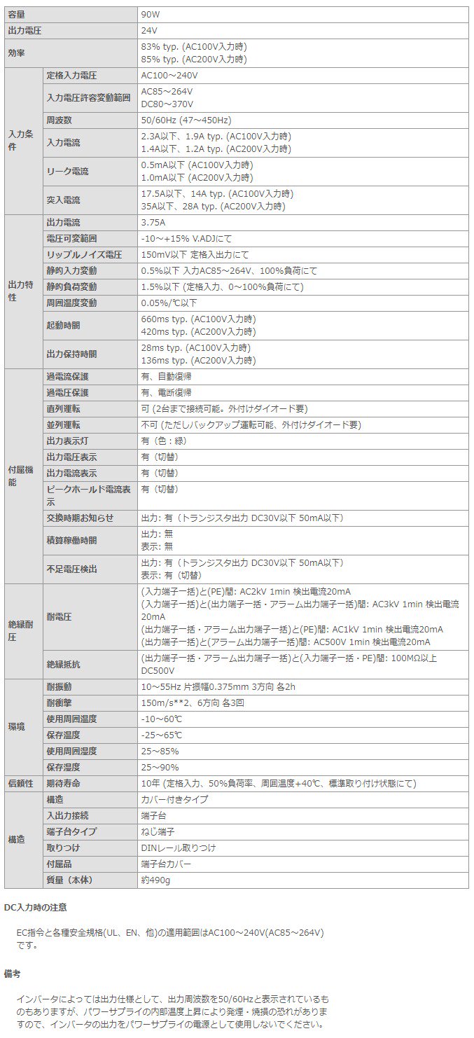 S8VS-09024A オムロン ユニット電源