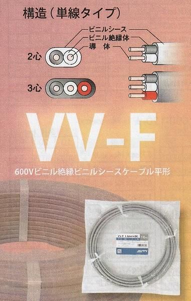 VV-F 1.6MMX3C 30M JP JAPPY 因幡電機産業㈱ 600Vビニル絶縁