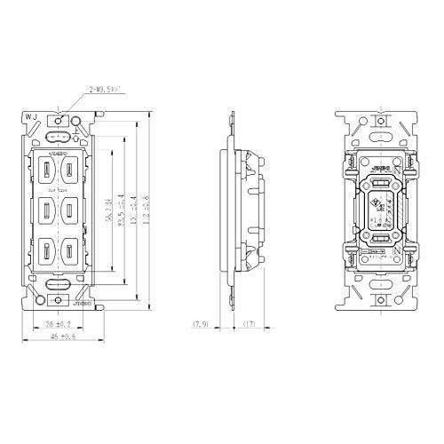 JEC-BN-555 PW 神保電器 JINBO 埋込トリプルコンセント