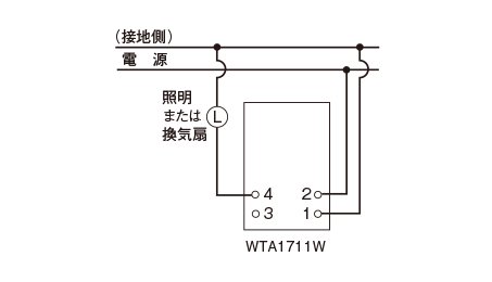 WTA1711W パナソニック Panasonic アドバンスシリーズ 非接触スイッチ 検知距離切替機能付 マットホワイト