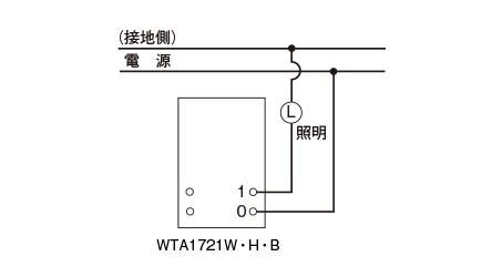 WTA1721B パナソニック Panasonic アドバンスシリーズ 2線式 非接触