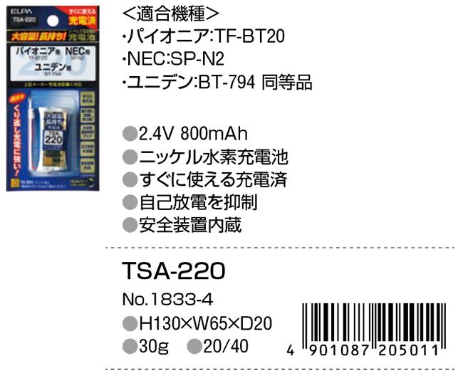 TSA-220 - 田中無線電機.com