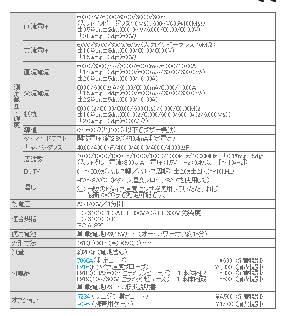 KEW 1011 共立電気計器株式会社 デジタルテスター